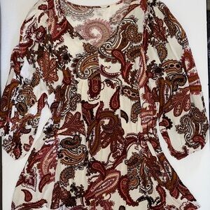 Est. 1946 • Boho • Paisley • Babydoll Blouse